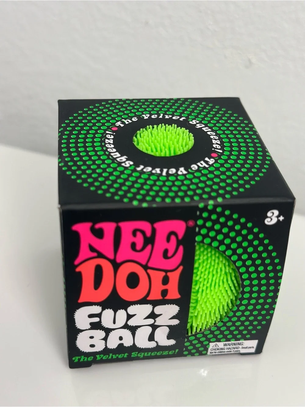 Authentic Schylling NeedohFuzz Ball Kids Toy - Neon Green